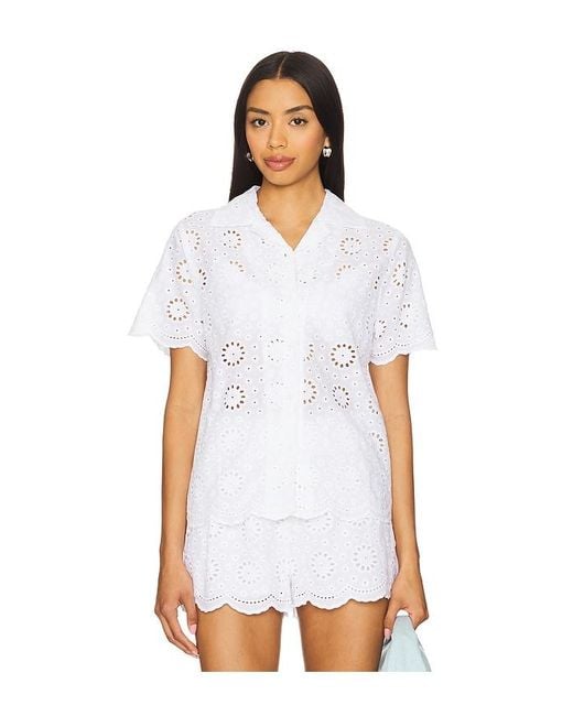 Beach Riot White Lexie Top