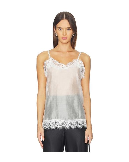 Milkwhite White X Revolve Lingerie Top With Lace Details