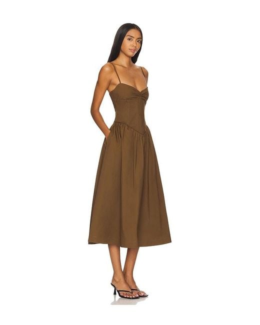 Camila Coelho Natural Moroccan Midi Dress