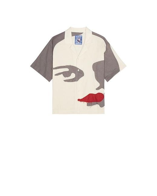 メンズ Kidsuper Patchwork Face キャンプシャツ Multicolor