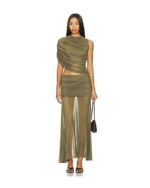 Amanda Uprichard Green Leo Top