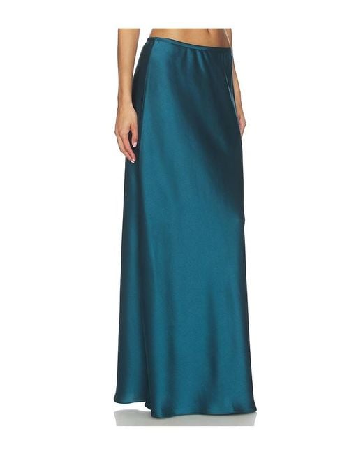 Leset Blue Barb Bias Skirt