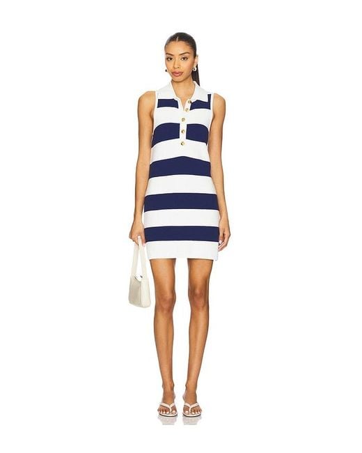 Show Me Your Mumu Blue Sweatkleid Mit Knöpfen Zoe