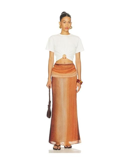 Baobab Orange Sumaq Maxi Skirt