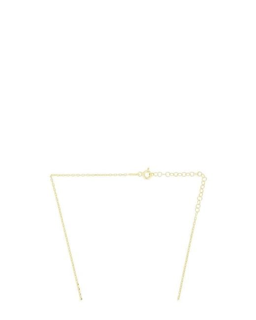 Mazin Jewels White Linea Necklace