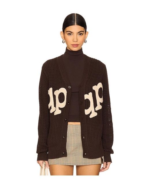 Museum of Peace & Quiet Etched Crochet Cardigan カーディガン Black