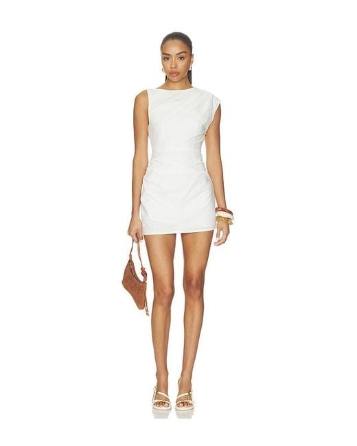 SNDY'S White Saskia Mini Dress