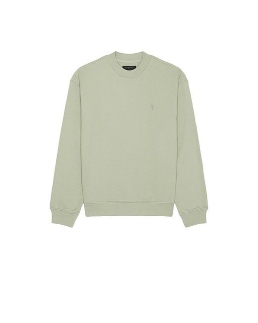 AllSaints Green Asher Crew Neck Sweatshirt for men