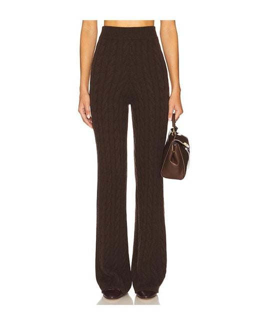 Soft Goat Multicolor Cable Knit Pants