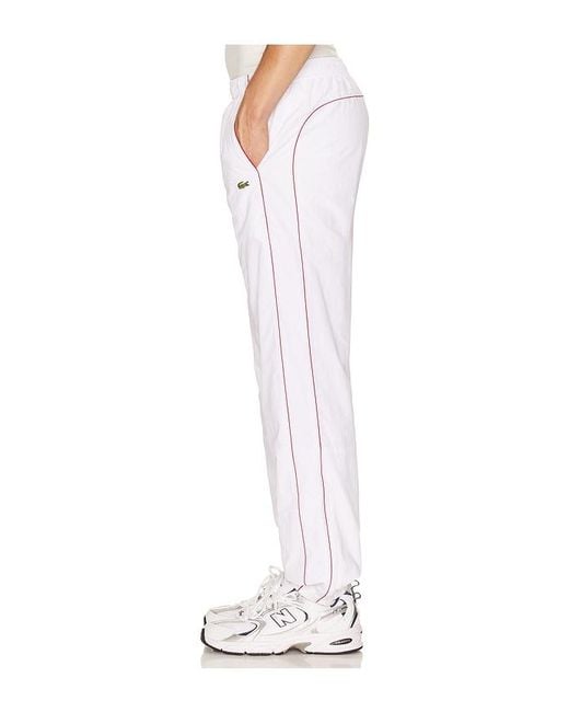 Lacoste White Track Pants for men