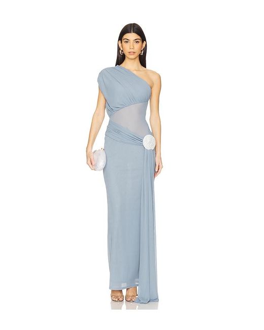 Vestido Largo Lea En Color Roca Talla En Lovers + Friends de color Blue