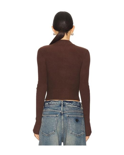 Lovers + Friends Blue Roxana Zip Sweater