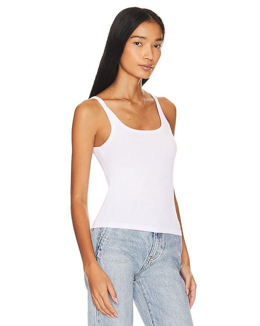 LNA Blue Timeless Ribbed Tank