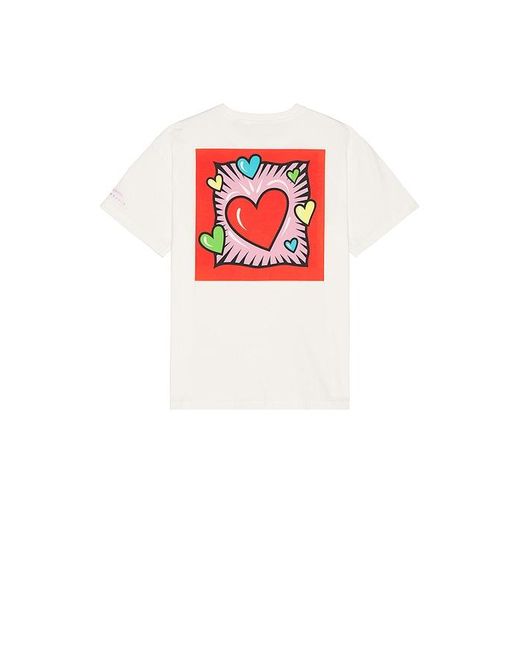 Scotch & Soda Red Burton Morris Artwork Tee for men