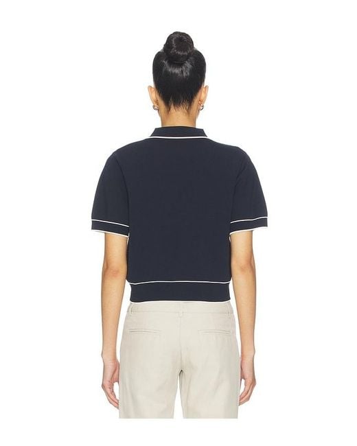 Malbon Blue Jacqueline Polo Top