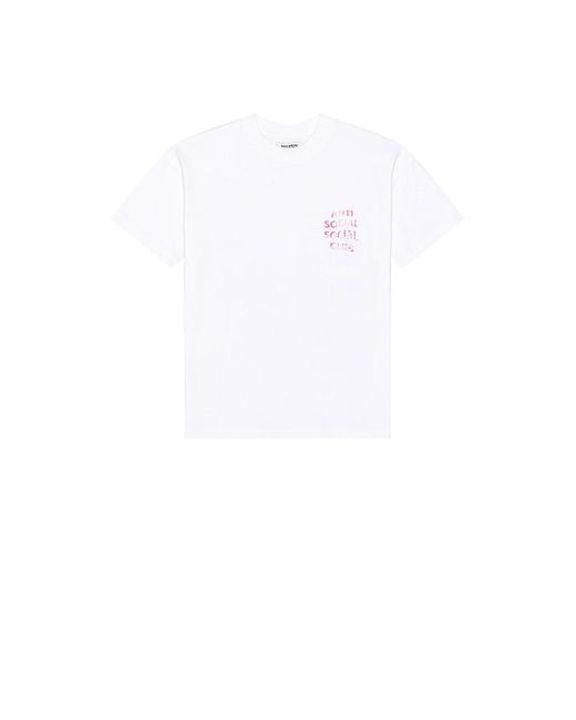 ANTI SOCIAL SOCIAL CLUB White Weathered Tee for men