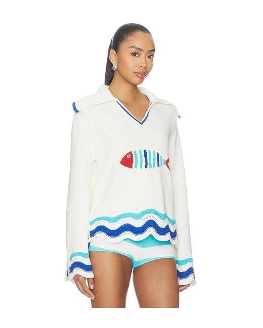 Solid & Striped White The Jack Sweater