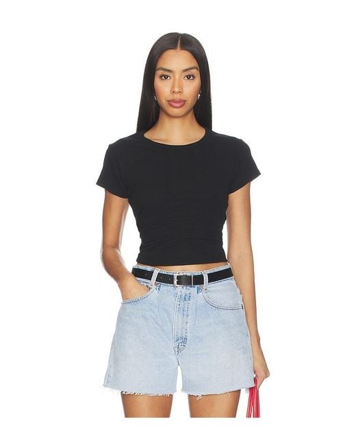 RAT BOI Black Pointelle Perfect Tee