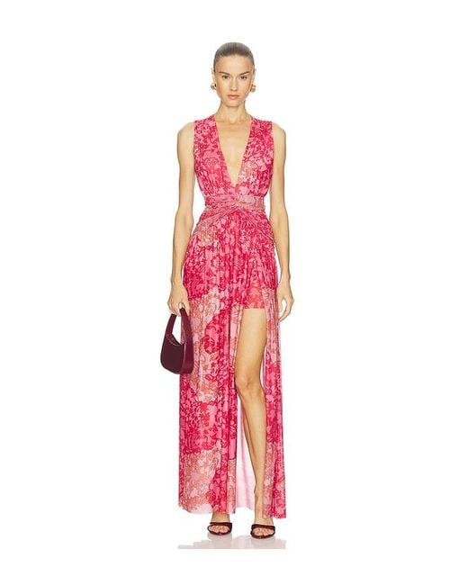MISA Los Angles Red Imani Dress