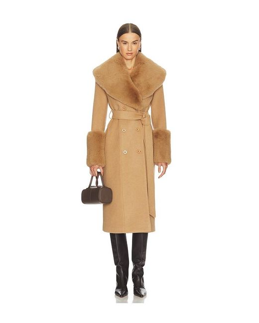 Abrigo Charlotte En Color Marrón Talla (También En M, S, Xl, Xs) LOBA de color Natural