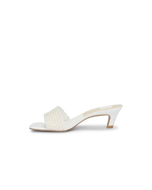 Dolce Vita White Rexa Pearl Heel