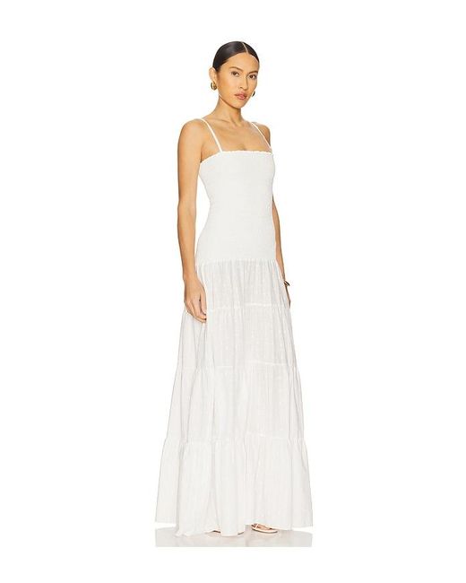 Peixoto White Clementine Maxi Dress