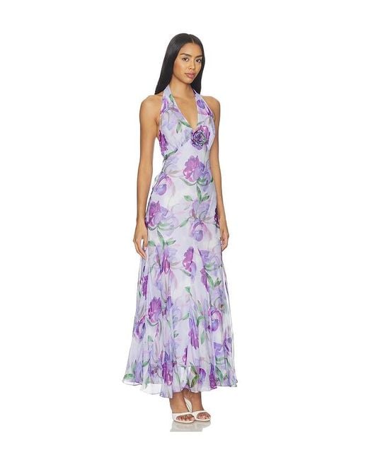 Astr Purple Yasmeen Dress