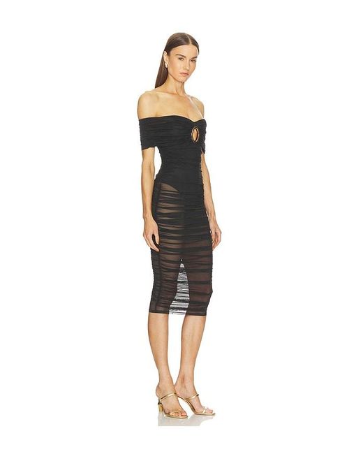 Michael Costello Black X Revolve Umanzor Midi Dress