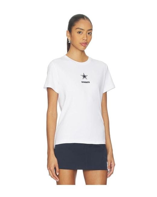 Terez White X Revolve Cowboys Basic Logo Tee
