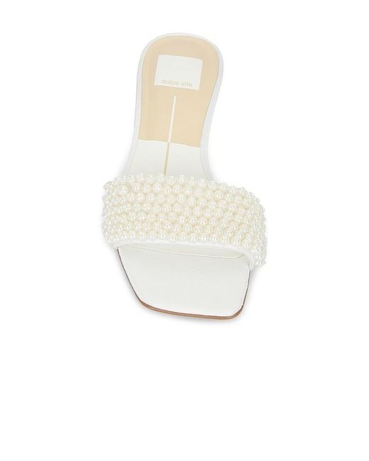 Dolce Vita White Rexa Pearl Heel