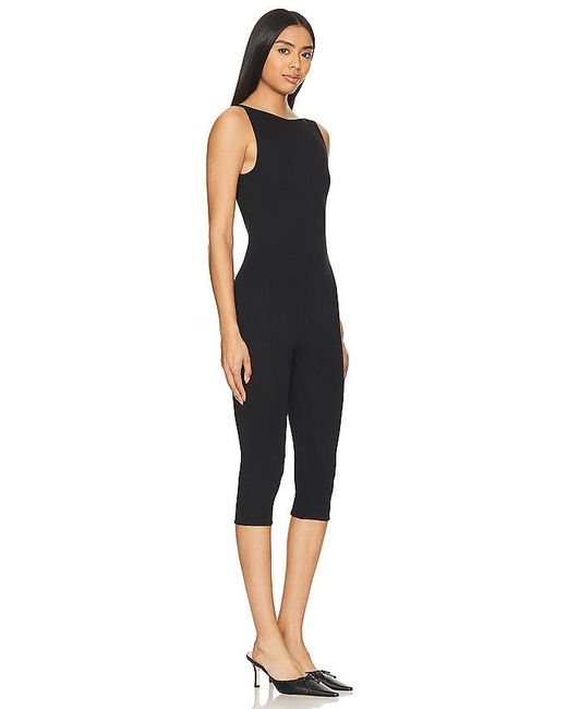AFRM Black Tahlia Capri Jumpsuit