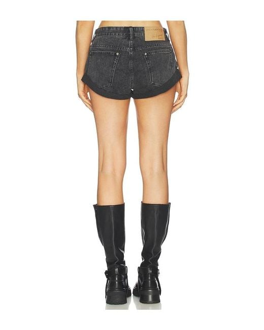 One Teaspoon Blue Bandits Low Waist Denim Shorts