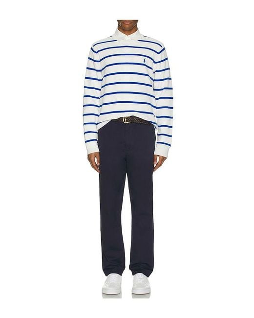 Polo Ralph Lauren White Long Sleeve Chambray Shirt for men