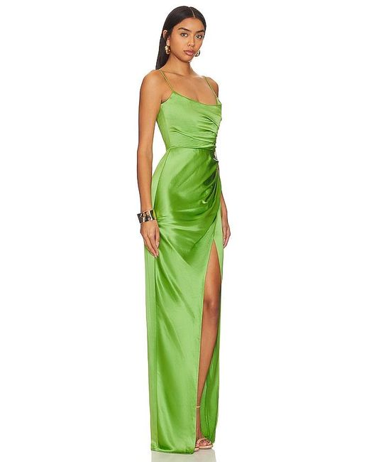 SAU LEE Green Perla Gown
