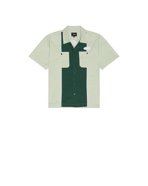 Huf Green Urethane Work Shirt for men