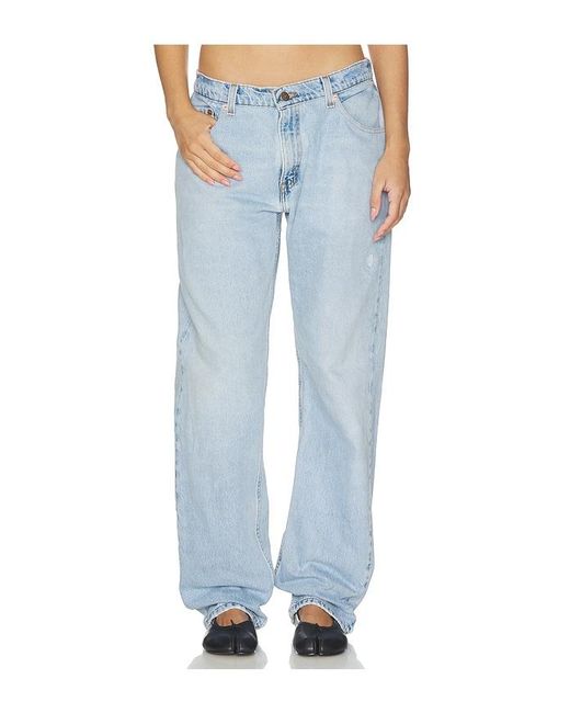 aligrace Blue Low Waist Ultra Baggy Jean
