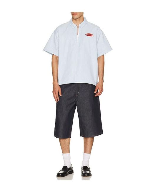 Devereux Golf White The Mechanic Quarter Zip Shirt for men