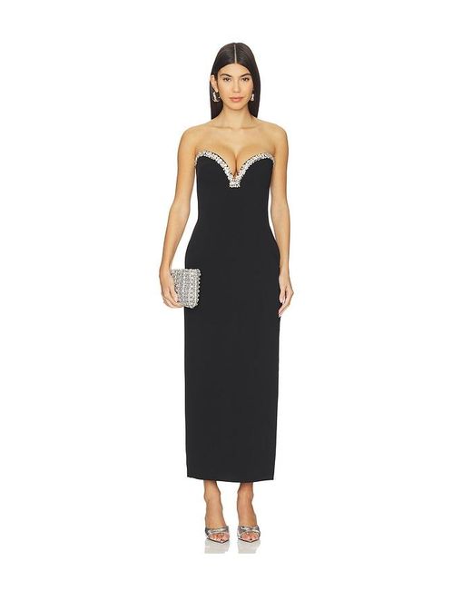 MAJORELLE Black Emiliana Gown