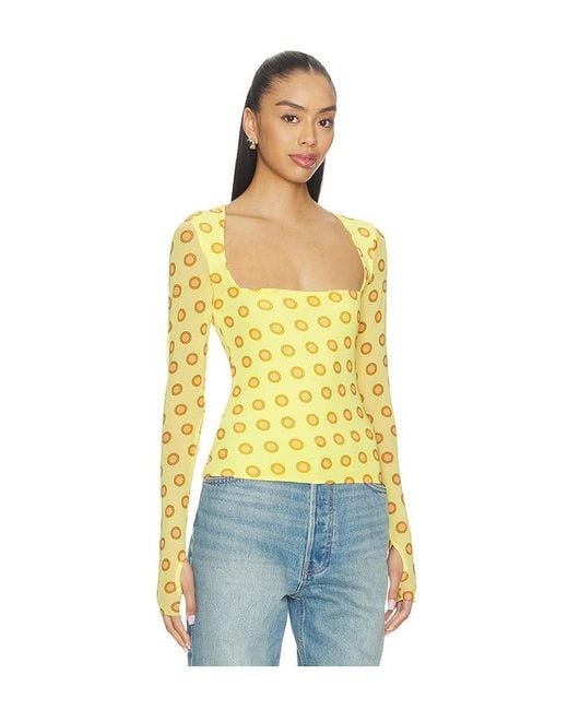AFRM Blue Ines Top