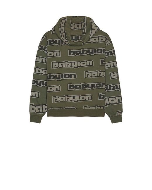 Babylon Green All Over Hoodie for men