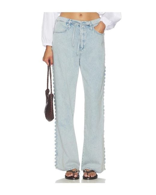 Rag & Bone Blue Featherweight Phoebe Drawstring Jeans
