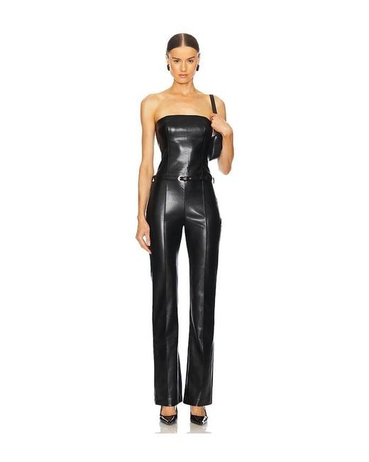 Amanda Uprichard Black Amoret Jumpsuit