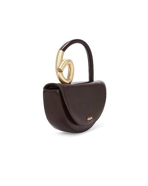 Cult Gaia Brown Azariah Top Handle Bag
