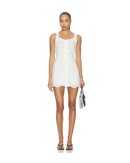 MORE TO COME White Zilpah Mini Dress