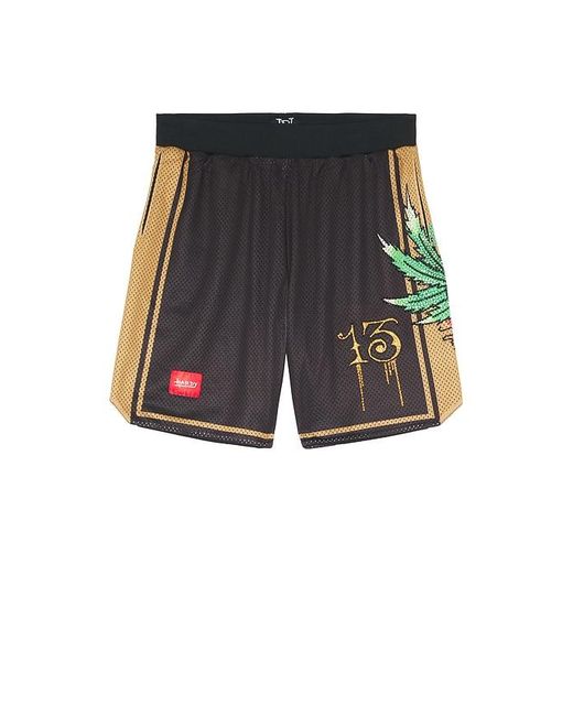 Ed Hardy Black By Appointment Only Weed Skull Short for men
