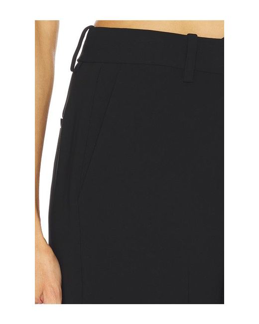 Theory Black Fluid Flare Crepe Pant