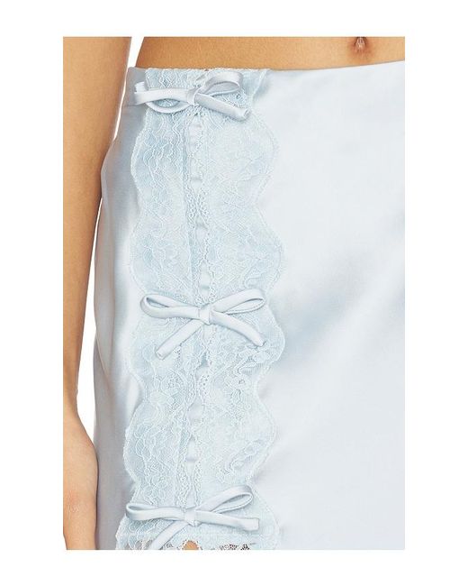 LoveShackFancy Blue Calder Skirt