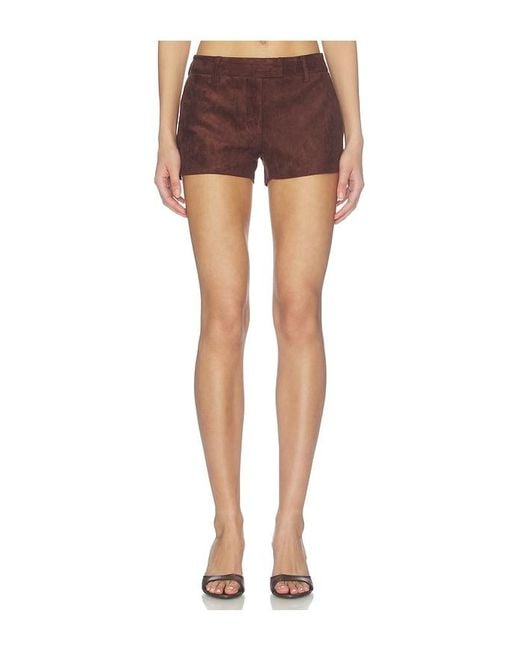 Amanda Uprichard Brown Brooklyn Shorts