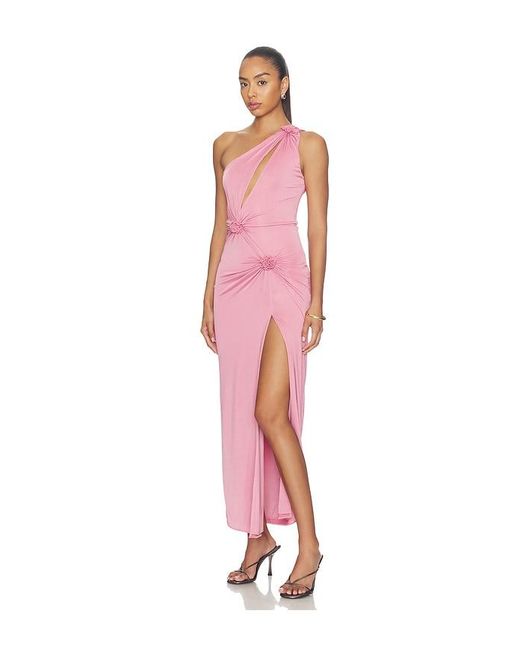 MOTHER OF ALL Pink Kay Ripple Maxi Dress