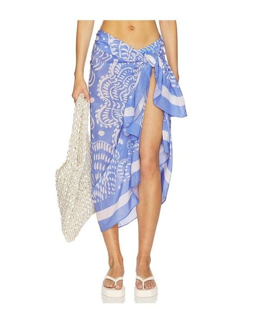 Vitamin A Blue Samara Sarong